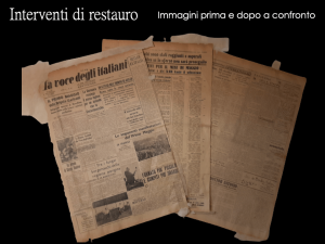 Stefania Zeppieri | Conservation and Restoration of Library Assets, Works of Art on Paper and Related Artifacts | Restoration of historical newspapers Gramsci Foundation