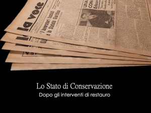Stefania Zeppieri | Conservation and Restoration of Library Assets, Works of Art on Paper and Related Artifacts | Restoration of historical newspapers Gramsci Foundation